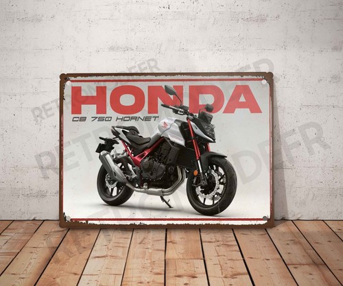 Plaque métal vintage - honda, cb