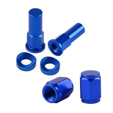 Rim Lock Nut Bolt Set Blue for