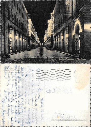 Torino via roma - (notturno).,