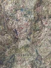 Grande Pittura su Zinco Metallo Targa Hsp Circa 1950 Ritratto Donna Antico Arte