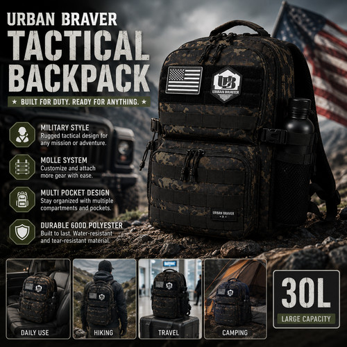 Zaino tattico urban braver - zaino,