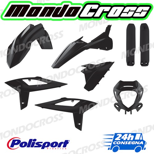 Kit plastiche polisport nero - kit,
