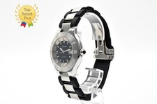 [QUASI NUOVO] Cartier Autoscaph 21 Auto 2427 Orologio Giorno Nero Argento Uomo GIAPPONE