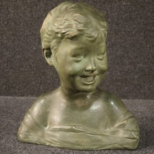 Scultura terracotta busto di