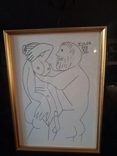 Litografia originale tinta a