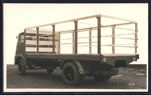 Cartolina camion con piano - , di