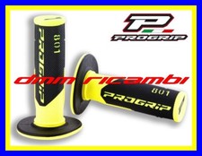 Manopole Cross PROGRIP 801 Moto Scooter Mini Pit-Bike Enduro Motard Giallo Fluo