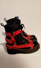 Y2K Chunky Combat Boots Black