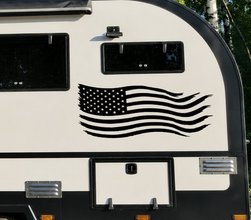 Decalcomania camper bandiera