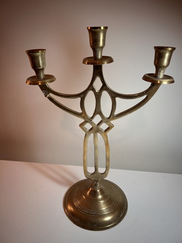 Portacandele triplo ottone - triplo,