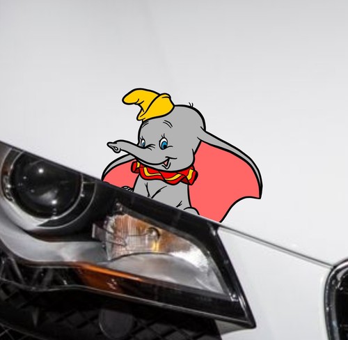 Dumbo adesivo auto - dumbo, grafica
