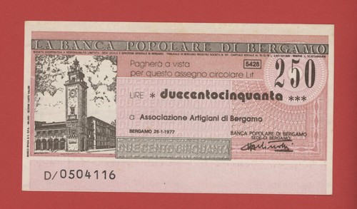 Italy 250 lire 1977 banca - 250,