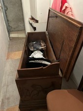 cassapanca legno antica