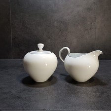 Zuccheriera panna e coperta di Johann Haviland fede nuziale bordo platino