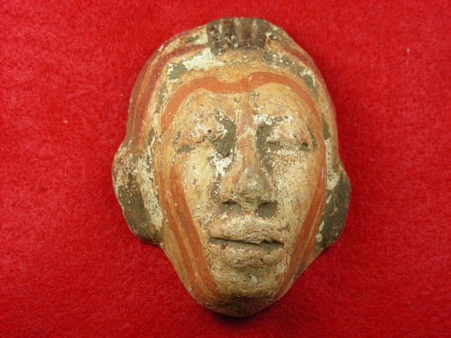 Ciondolo maschera argilla - maschera,