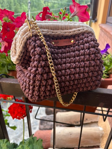 Borsa crochet fatta - borsa,