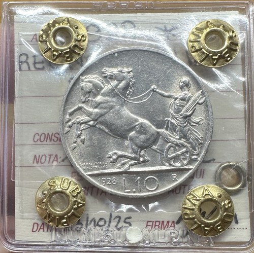 Moneta regno italia biga 10 - d',