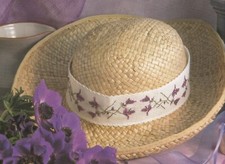 Lavender Hat Band Cross Stitch