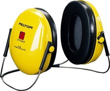CUFFIA ANTIRUMORE 3M PELTOR OPTIME I - 26 dB, giallo, con bardatura nucale H510B