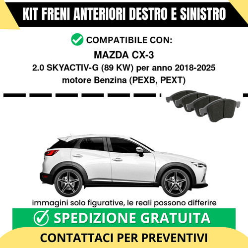 Pastiglie freno anteriori per - anteriori,
