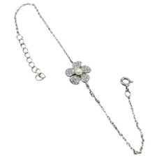 Bracciale donna catenina fiore - donna,