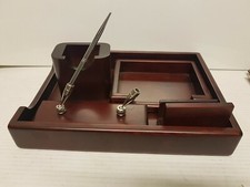 SET SCRIVANIA In Legno Noce