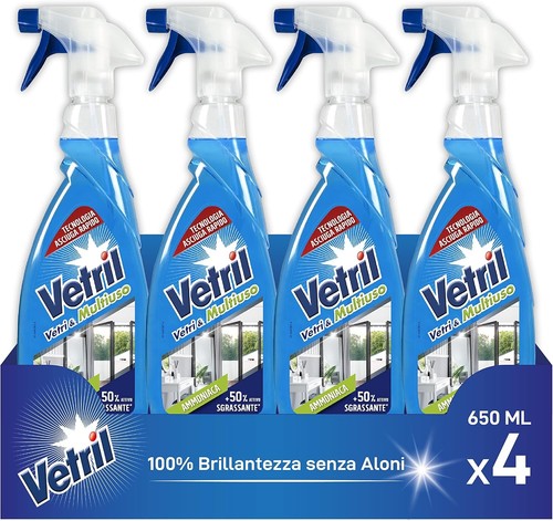 Vetril detergente spray vetri - detergente,