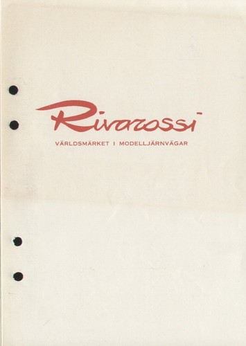 Catalogo rivarossi 1961 - catalogo,