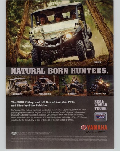 Pubblicità stampa 2015 yamaha - stampa,