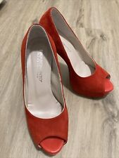 decolte donna Spuntate N.37 Scamosciate Rosse Marchio Rinascimento