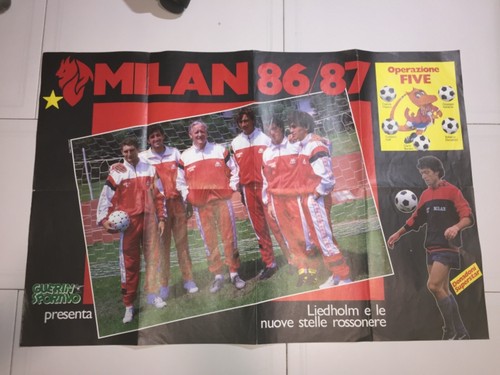 Poster milan 1986 - milan, 1986/1987