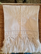 Asciugamani lino I.V. frange e