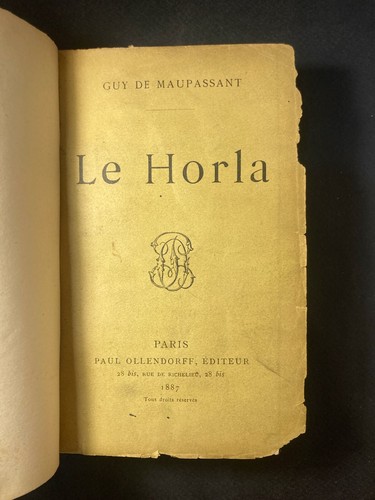 Guy maupassant le horla - guy, maupassant;