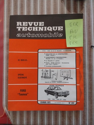 Revue technique ford taunus - revue,