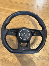 Audi Rs3 8v Rs4 Rs5 B9 Volante Pelle Traforata Cuciture Rosse . No airbag