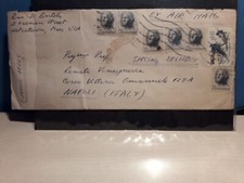 Storia Postale Francobolli Usa 5 Cents Rari