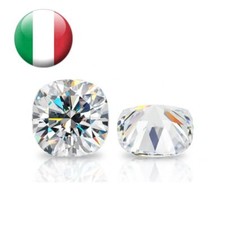 Diamante moissanite cushion - moissanite,