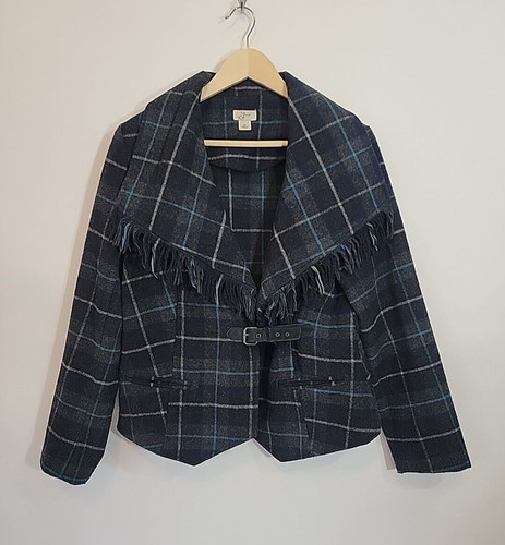 Yvos plaid navy pavone - plaid,
