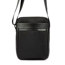 Borsello uomo firmato Coveri nero tasche tessuto borsellino nuovo nylon sportivo