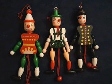 Lotto Marionette In Legno