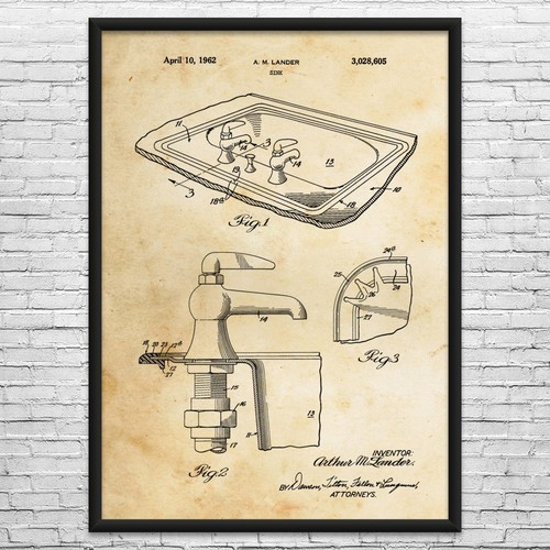 Lavandino bagno brevetto arte
