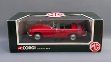 Modellino Roadster Corgi MG MGB 1963 Open Top rosso scala 1/18