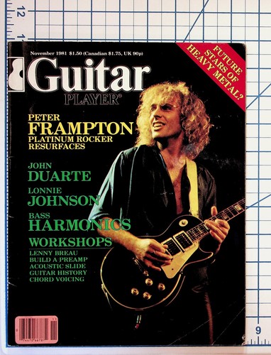 Guitar player november 1981 - guitar,