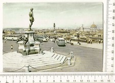 CARTOLINA FIRENZE PIAZZALE MICHELANGELO AUTOBUS F9518