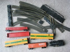 Set Trenino Giocattolo Vintage Lima Italia Piste Motore Auto Calibro N