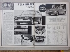 # ARTICOLO VOLKSWAGEN 1970 411 LE - PESCACCIA  -- 1969 