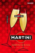 Poster Manifesto Locandina Pubblicità Vermouth Martini Stampa Formato 32x47 Cm.