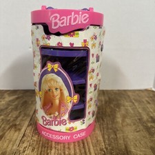 Cilindro custodia viaggio accessori bambola Barbie Mattel 1994 vintage