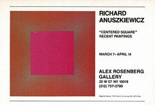 Pubblicità stampa originale anni 70 vintage Richard Anuszkiewicz Art Alex Rosenberg