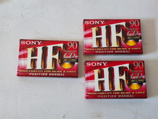 AUDIOCASSETTE  3 PEZ. SONY HF 90 POSITION NORMAL  CASSETTE AUDIO NUOVE SIGILLATE